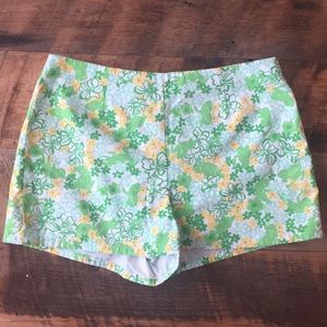 Lilly Pulitzer Vintage Frog Print Shorts, 8 🐸